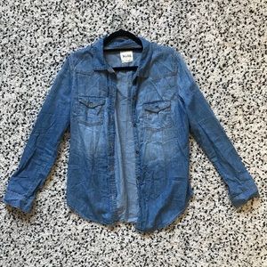 MUDD denim shirt size large